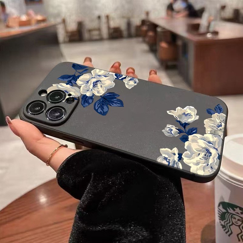 블루 앤 화이트 플라워 폰 케이스 삼성 갤럭시 S25  - Samsung Galaxy A55 리뷰 및 가격