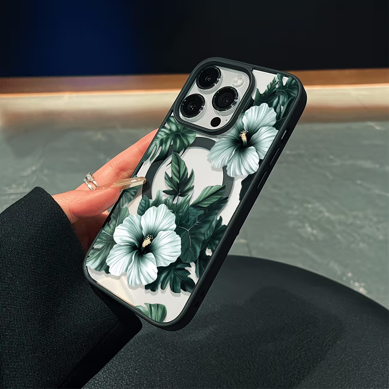 그린 플로럴 프린트 폰 케이스 (아이폰 17, 16,  - Apple Iphone 15 Pro Max 리뷰 및 가격
